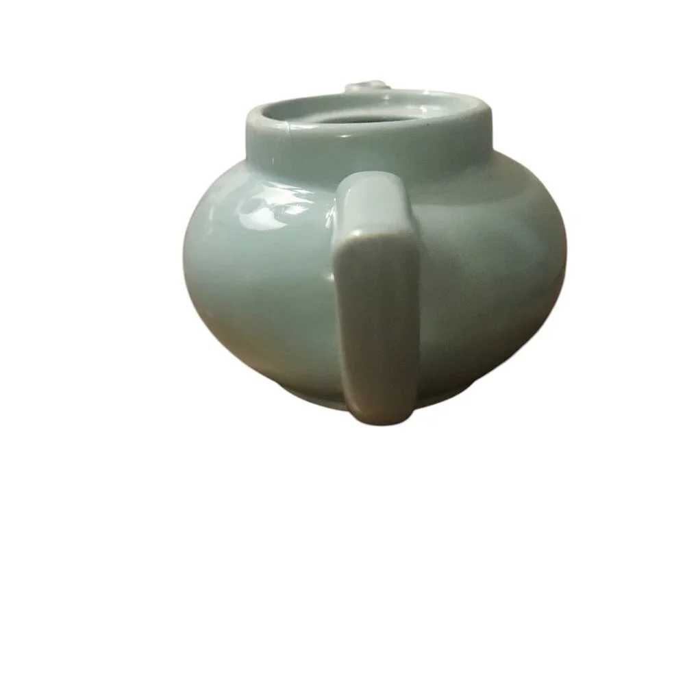 Vintage Tiffany Blue MCM Hall Teapot - No Lid - Repurposed as planter!!! EUC!!!! - Picture 6 of 9